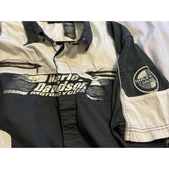 Harley Davidson Genuine Motor Clothes 2XL Button Front Shirt - Picture 4 of 10